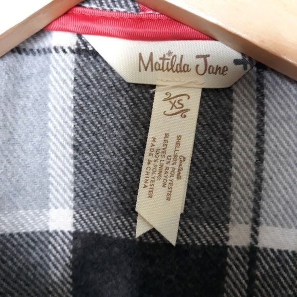 Matilda Jane Check it Twice wrap jacket XS - Picture 7 of 8